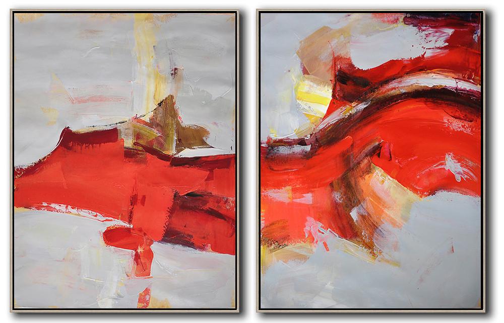 Set of 2 Contemporary Art #S130 - Click Image to Close